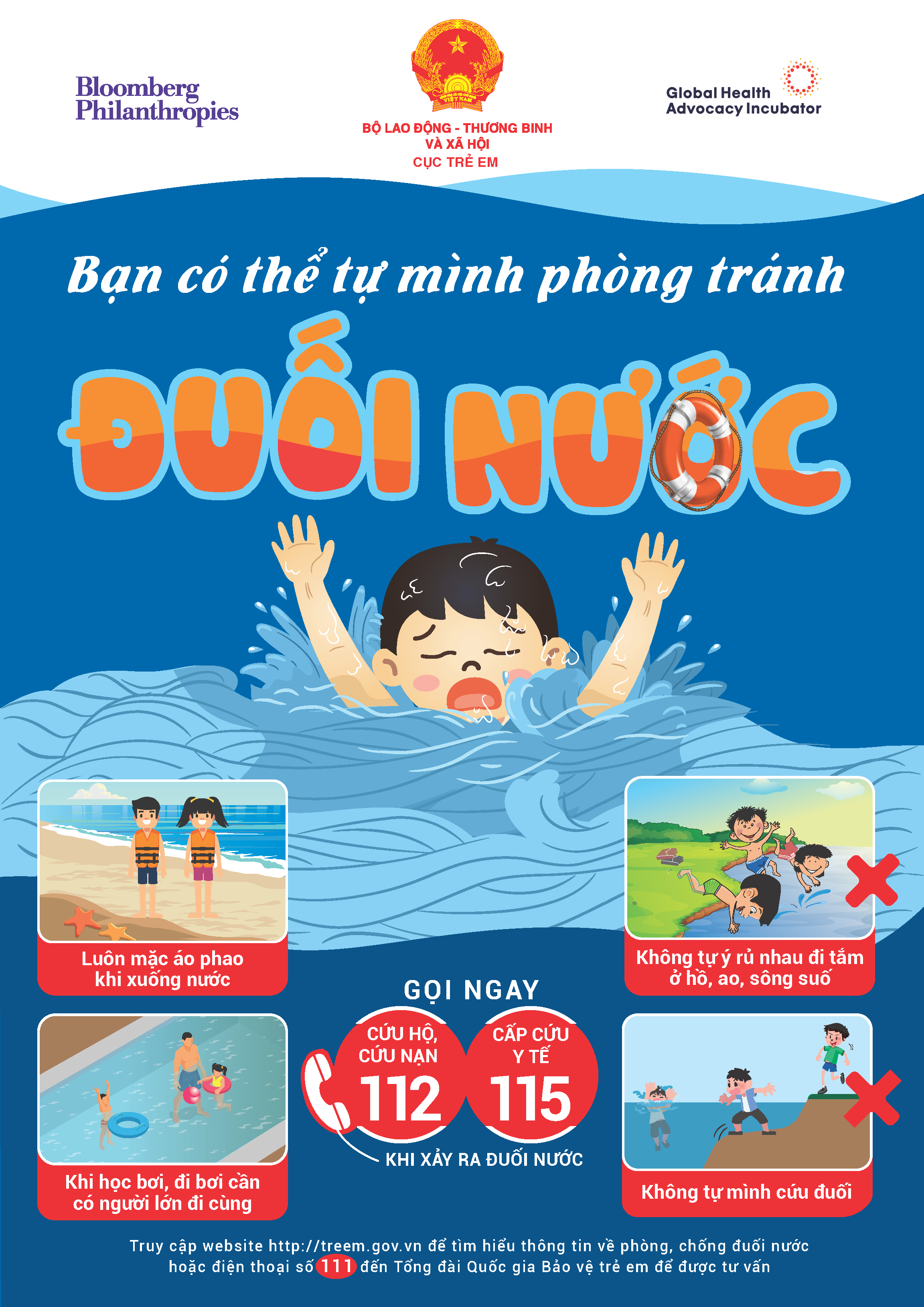 Tiên Du: Phát động toàn dân tập luyện môn bơi phòng, chống đuối nước năm 2024
