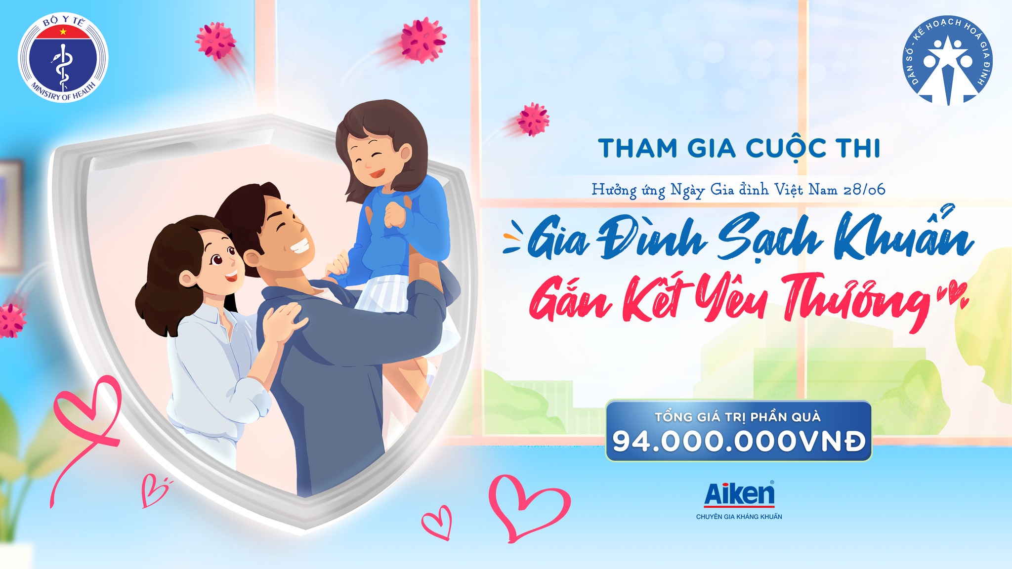 PHÁT ĐỘNG CUỘC THI CHỤP ẢNH/ QUAY CLIP “GIA ĐÌNH SẠCH KHUẨN – GẮN KẾT YÊU THƯƠNG”