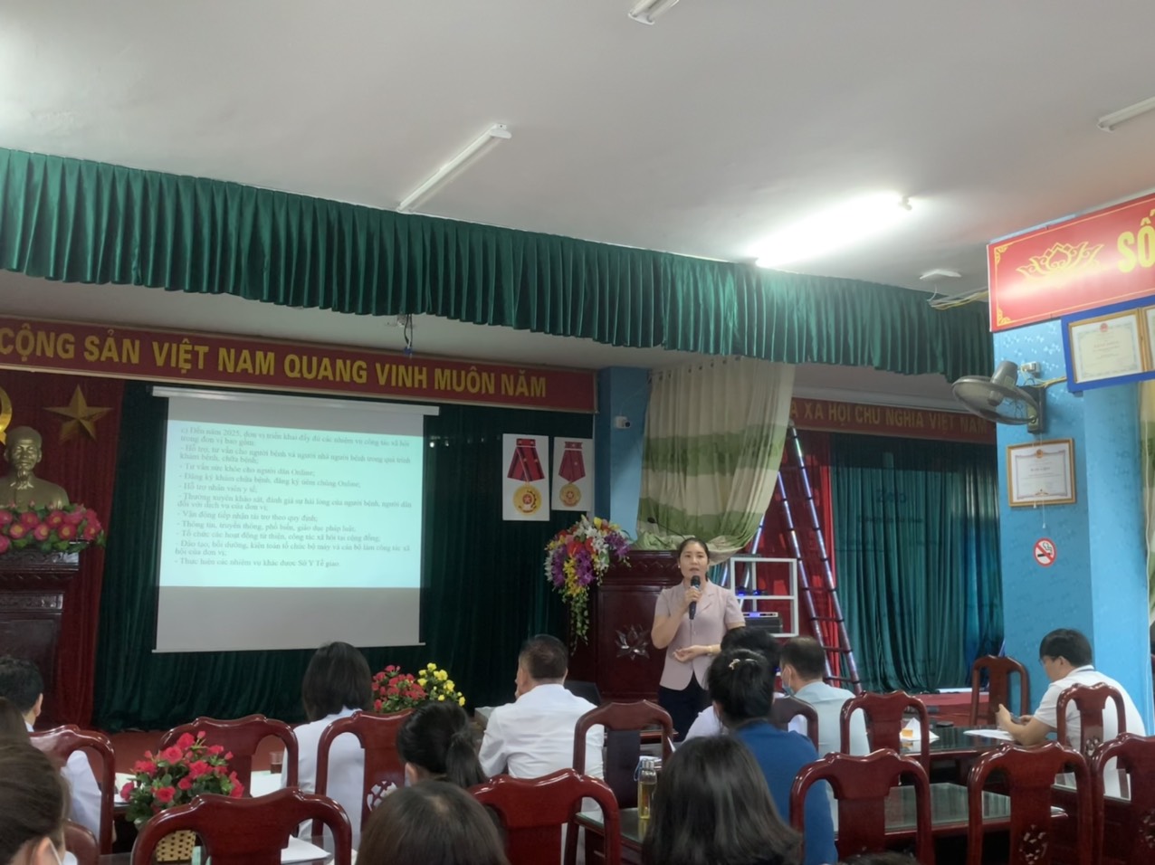 TTYT huyện Tiên Du tổ chức  Hội nghị quán triệt, triển khai Kế hoạch phát triển  công tác xã hội giai đoạn 2022 - 2030