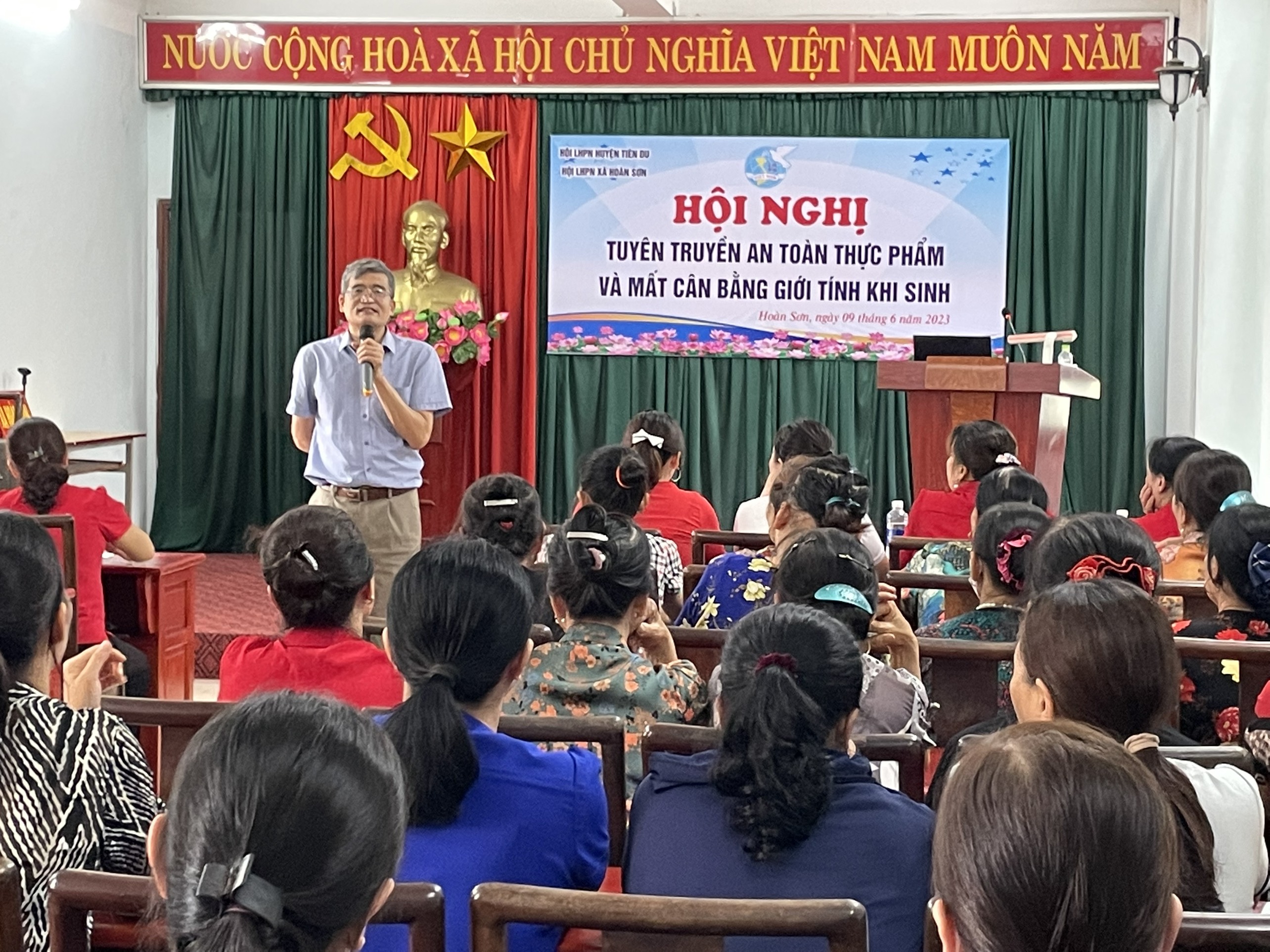 Xã Hoàn Sơn tổ chức hội nghị tuyên truyền  giảm thiểu tình trạng mất cân bằng giới tính khi sinh